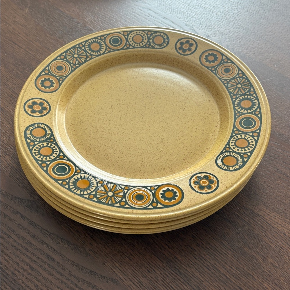 KILN CRAFT - Bacchus Vintage Staffordshire Ironstone Dinner Plates (set of 5)